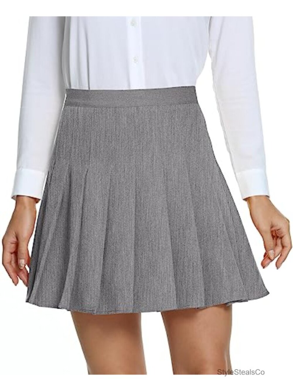 Pleated High Waist Mini Skirt Inner Shorts Full Swing Tennis